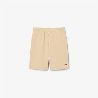 Lacoste Heren Fleece Shorts (Licht Beige)