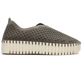 Ilse Jacobsen Tulip 3373 Textile Womens Slip On Shoes - Falcon - Size:UK 7