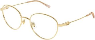 Valentino VLogo Signature Rond montuur - Dames - Brillen - Geel - 52 MM - Accessoires