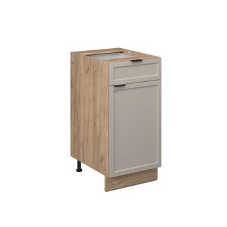 Vicco Muebles Bajos De Cocina Fame-line, Grisbeige, 40 Cm Sin Encimera