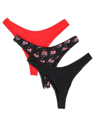 Diesel 3-Pack Cotton Briefs - Red