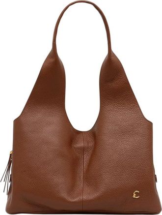 Coccinelle Nell Shopper - Dames - Shoppers - Bruin - ONE Size - Leer - Tassen