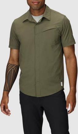 Outdoor Research Astroman Short Sleeve Sun Shirt in Ranger Green at Nordstrom, Size X-Large