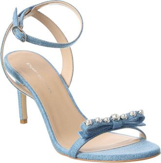 Stuart Weitzman Luella 75 Denim Sandal