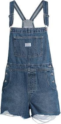 Levi's VINTAGE SHORTALL MED INDIGO - WORN IN