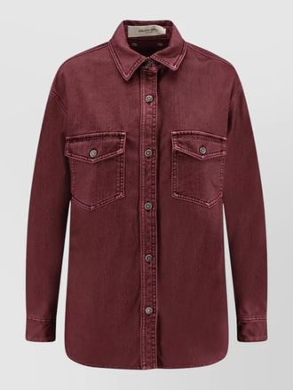 Golden Goose patty cotton overshirt pointed collar pockets