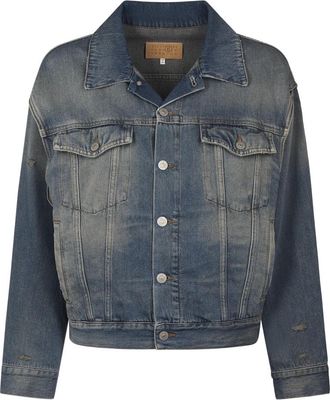 Maison Margiela Sportjas voor vrouwen - Dames - Spijkerjassen - Blauw - S - Katoen - Jassen
