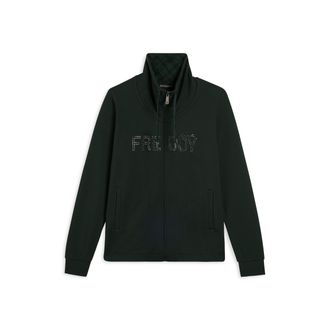 Freddy Felpa con zip, collo alto e fondo asimmetrico