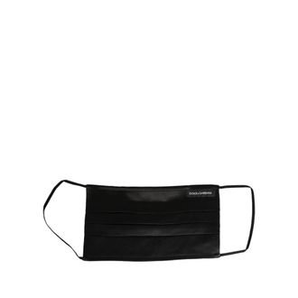 Dolce & Gabbana Mascarilla plisada - Accessories - Hombre - Negro - ONE SIZE