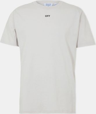 Off-white Mens Off White Off Stamp T in Stone/Black - Size X-Large