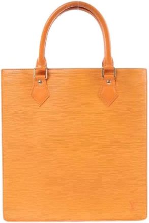 Louis Vuitton Pre-owned Sac Plat PM - Dames - Vintage Shopper - Oranje - ONE Size - Leer - Vintage