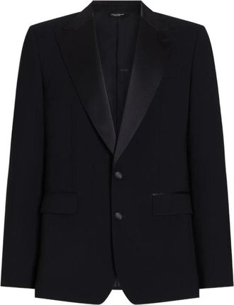 Dolce & Gabbana Heren, Jassen, Blauw, Maat: XL Wol