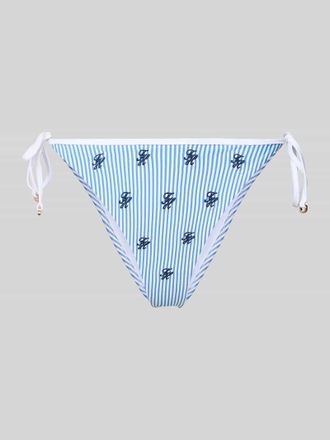 Tommy Hilfiger Bikinihose aus Seesucker mit Bindeb&auml;ndern in Blau, Gr&ouml;&szlig;e XL