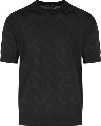 Dolce & Gabbana zwarte zijden trui