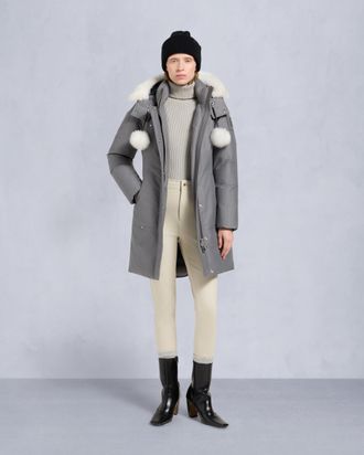 Moose Knuckles Womens Original Stirling Shearling Trim Parka