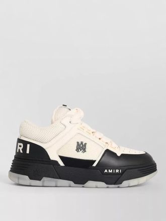 Amiri leather blend sneakers featuring contrast panels