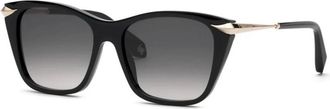 Roberto Cavalli Src 150 Zonnebrillen - Dames - Zonnebrillen - Zwart - 55 MM - Accessoires