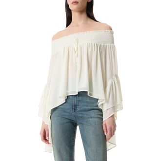 Robert Rodriguez Edith Off The Shoulder Blouse in Ivory at Nordstrom Rack, Size X-Large