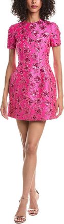 Valentino Ricamato Silk-Blend Mini Dress