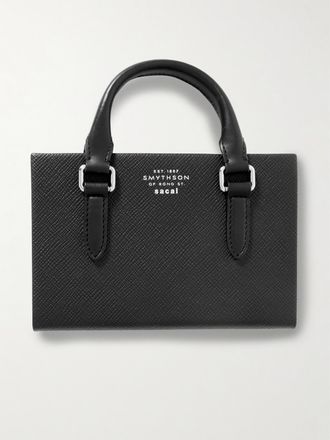 Smythson + Sacai Taccuino In Pelle Testurizzata Chelsea - Nero