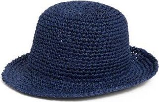 Kate Spade New York Straw Cloche in French Navy at Nordstrom Rack
