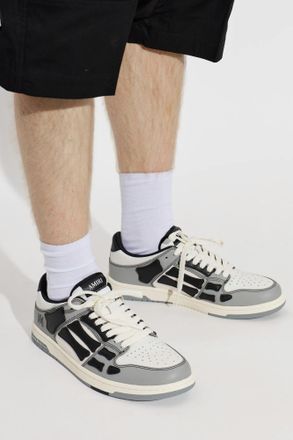 Amiri Varsity Skel Top Low Sports Shoes, Mens, Grey