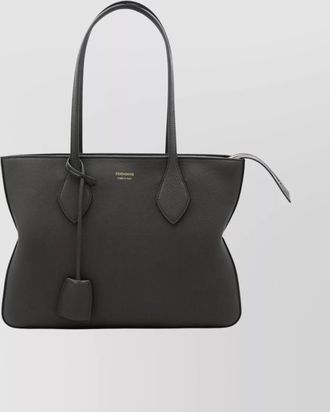 Ferragamo textured tote bag structured design