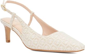 Dune London Dancing Slingback Kitten Heel Pump in Beige/Ivory at Nordstrom, Size 10Us