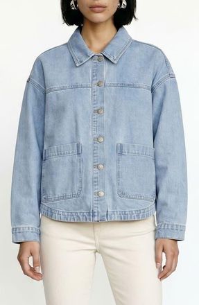 Vero Moda Jamie Denim Shacket in Light Blue Denim at Nordstrom, Size X-Small