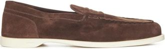 John Lobb Donkerbruine Loafer Schoenen - Heren - Loafers - Bruin - 41 EU - Su&egrave;de - Schoenen