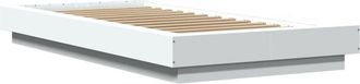 vidaXL Estructura De Cama Madera De Ingenier&iacute;a Blanca 90x200 Cm Vidaxl