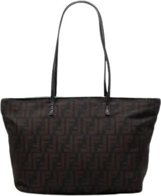 Fendi Pre-owned Nylon Tote - Dames - Vintage Shopper - Zwart - ONE Size - Nylon - Vintage