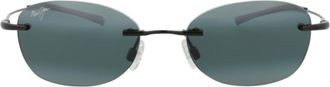 Maui Jim Round-Frame Memory Metal Sunglasses