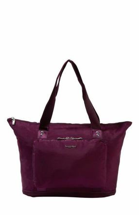 Baggallini Carryall Expandable Packable Weekender Tote Bag in Mulberry at Nordstrom