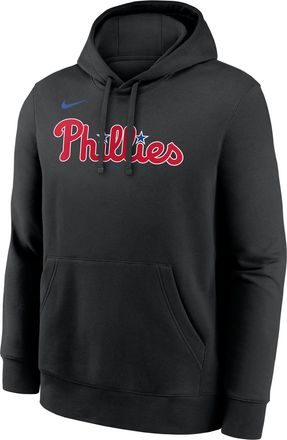 Nike Philadelphia Phillies Club Nike Mens MLB Pullover Hoodie in Black | NKDK00APP-TXY