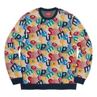SUPREME FW19 Week 14 Scatter Text Crewneck SUP-FW19-10759