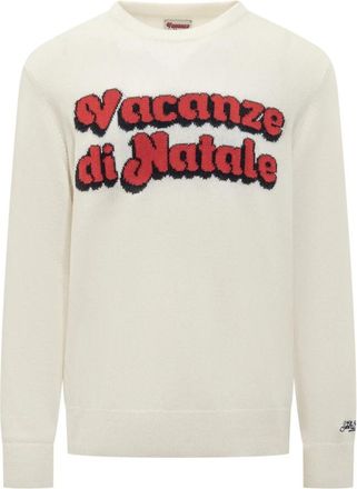 MC2 Saint Barth Heron Sweater - Heren - Sweatshirts - Wit - XL - Wol - Hoodies & sweatvesten