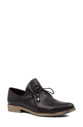 Django & Juliette Kotty Lace Flat in Black Leather at Nordstrom, Size 41