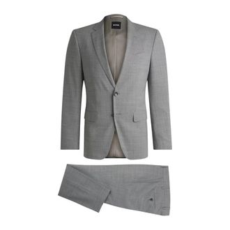 HUGO BOSS Kostuums, Heren, Grijs, M, Single Breasted Suit