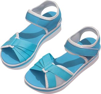 Generic Womens Athletic Walking Sandals Light Weight Sport Hiking Sandals Outdoor Summer Casual Hook Loop Strap Beach Sandals,JH257,3.5,Blue