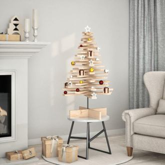 vidaXL &Aacute;rbol De Navidad De Madera De Adorno Madera Maciza Pino 100 Cm Vidaxl