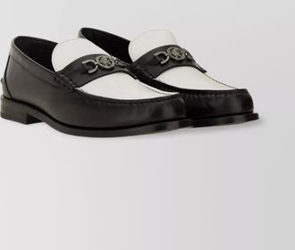 Versace vegan leather loafers