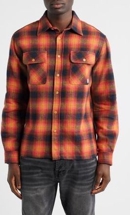 Billionaire Boys Club BB Curve Plaid Button-Up Shirt in Navy Blazer at Nordstrom Rack, Size Xx-Large R