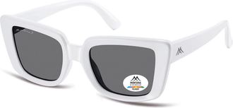 Montana Eyewear MP193 Polarized MP193E Womens Sunglasses White Size 51