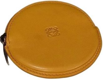 Loewe Mustard Leather Coin Purse/Coin Case (Pre-Owned)