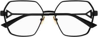 Bottega Veneta BV1224O001 Geometric Full Rim Eyeglasses - Black