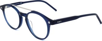 Tod's Tods Unisex 49mm Shiny Blue Opticals