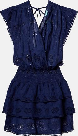 Melissa Odabash Jess broderie anglaise cotton minidress