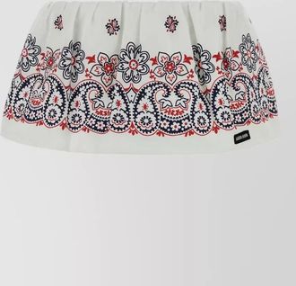 Miu Miu printed mini skirt