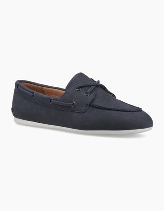Sperry Top-Sider Womens Sperry Slim Boat Shoe Leather Womens Navy Boat Shoes - Size: UK 8 / eu 41.5 / us 10.5